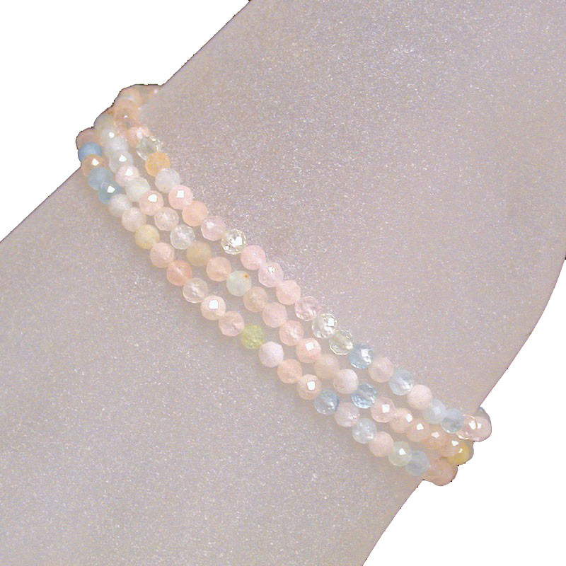 Bracelet - 3 mm facetté - Différentes matières