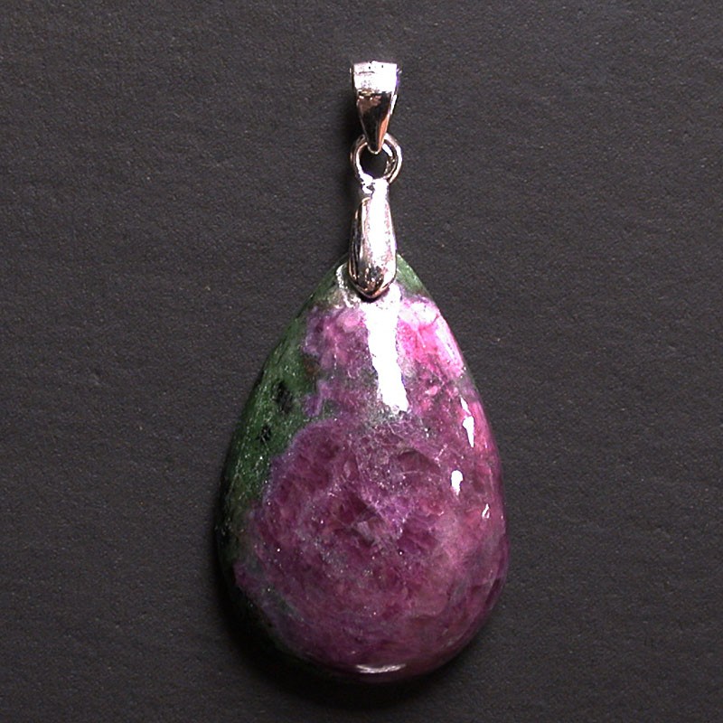 Pendentif En Argent 925 Avec Rubis - Marque A Bijoux, Neuf Avec Étiquettes