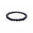 Bracelet onyx noir boules 3 à 10 mm