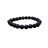 Bracelet onyx noir boules 3 à 10 mm