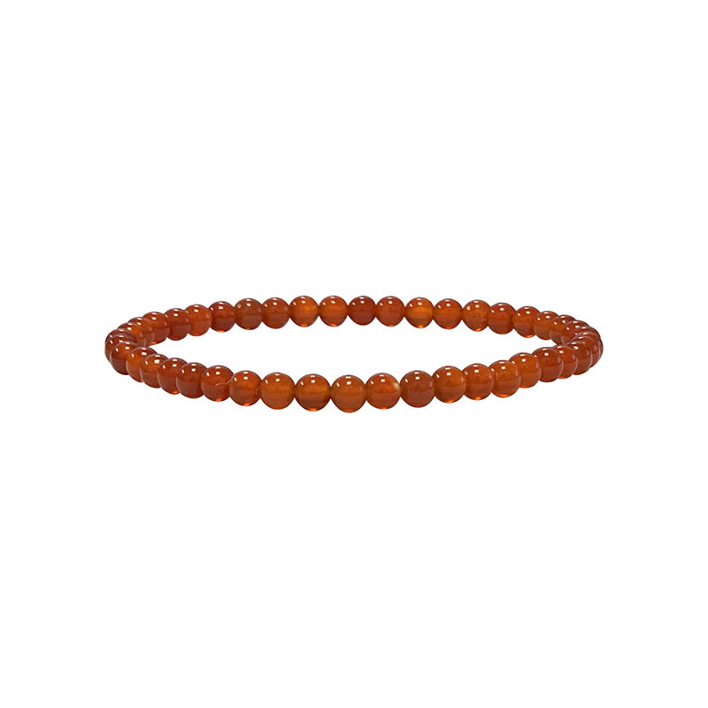 Bracelet Cornaline boules 4 à 8 mm