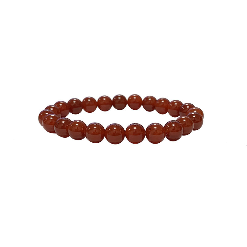 Bracelet Cornaline boules 4 à 8 mm