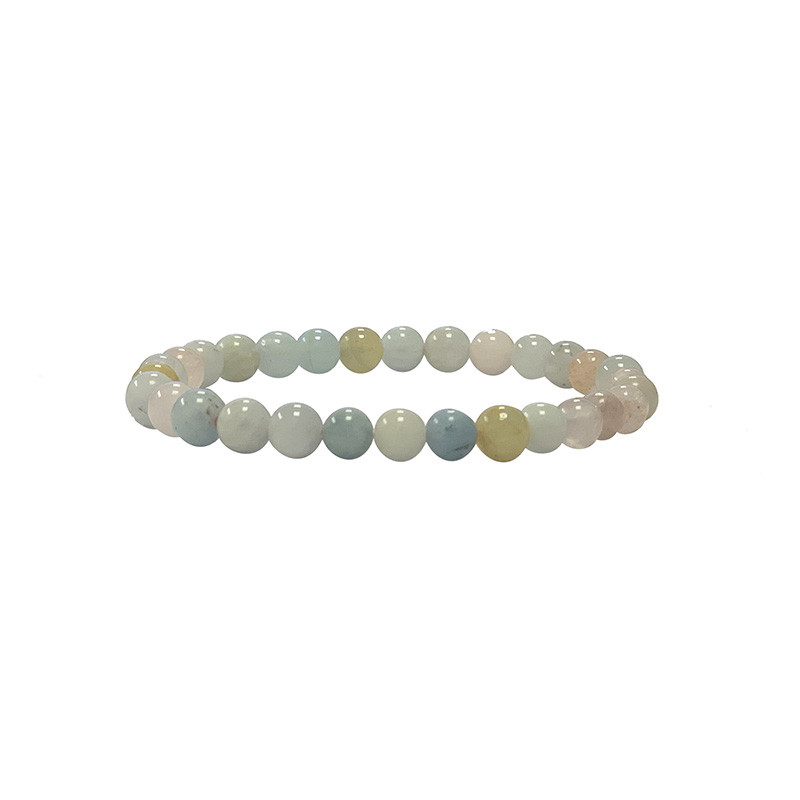 Bracelet béryls assortis 4 à 8 mm
