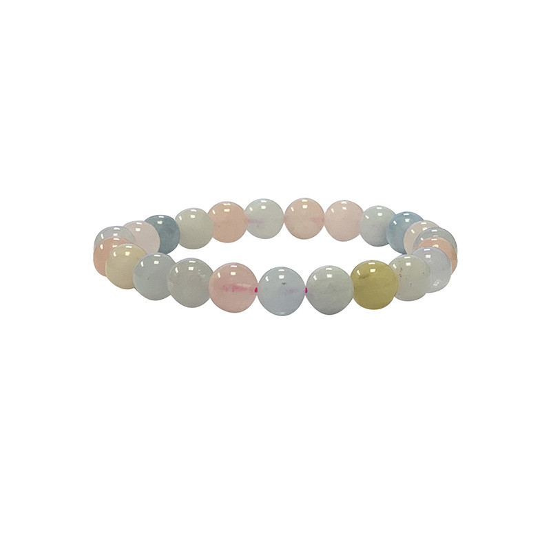 Bracelet béryls assortis 4 à 8 mm