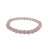 Bracelet quartz rose 6 ou 8mm dépoli