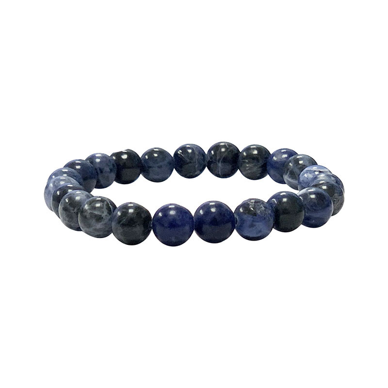 Bracelet sodalite boules 3 à 10 mm