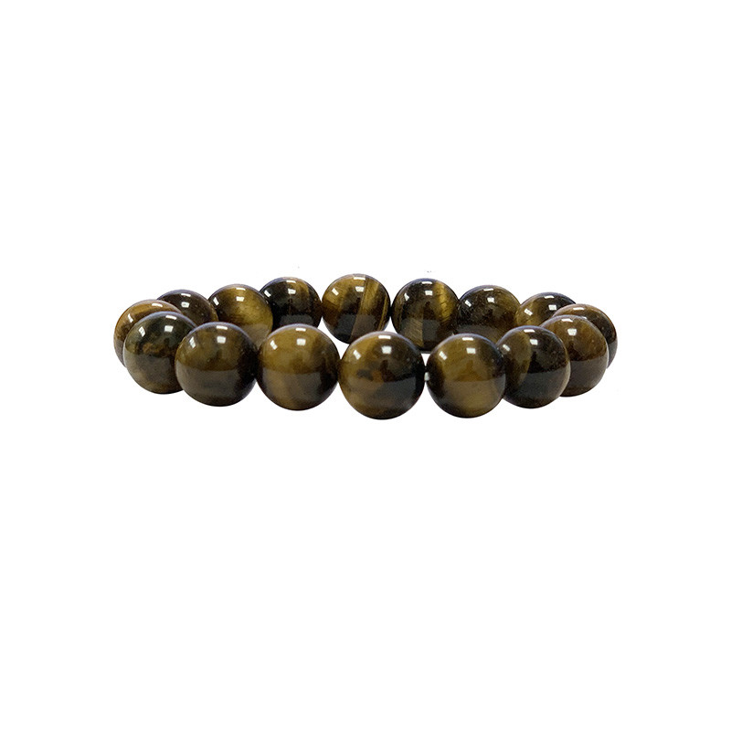 Bracelet Œil de tigre boules 4 à 14 mm