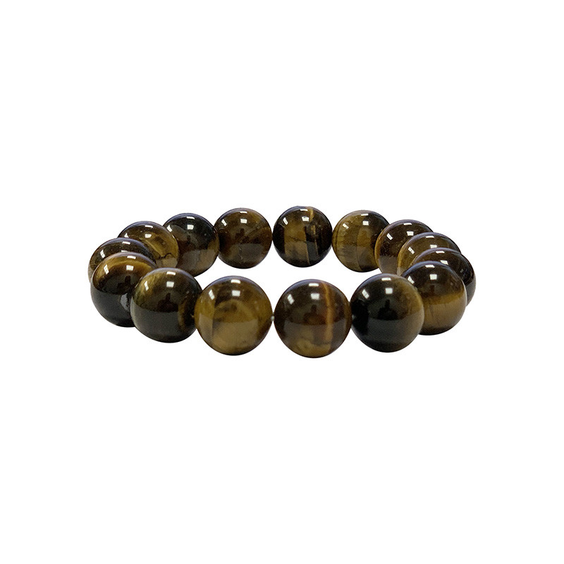 Bracelet Œil de tigre boules 4 à 14 mm