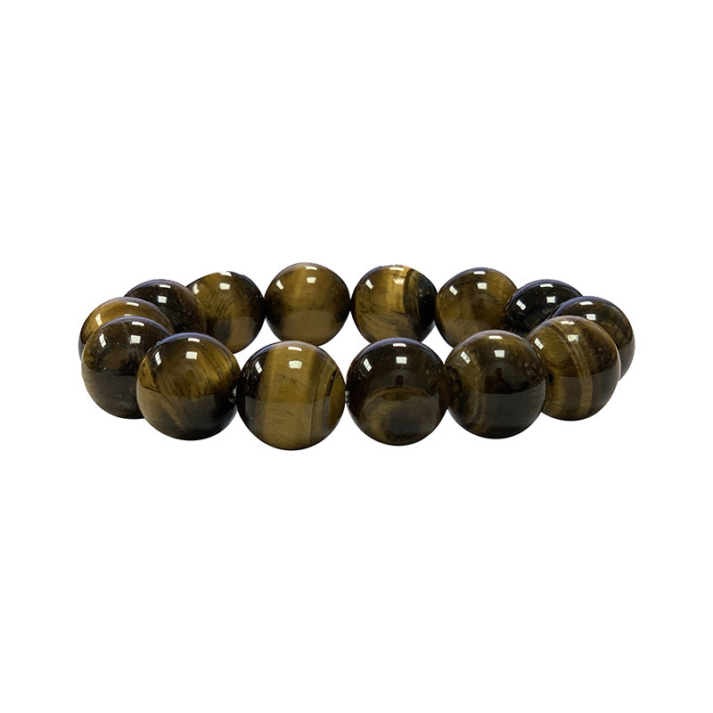 Bracelet Œil de tigre boules 4 à 14 mm