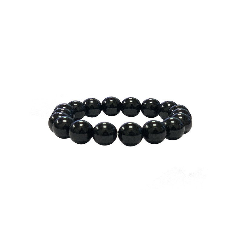 Bracelet tourmaline noire de 4 à 10 mm