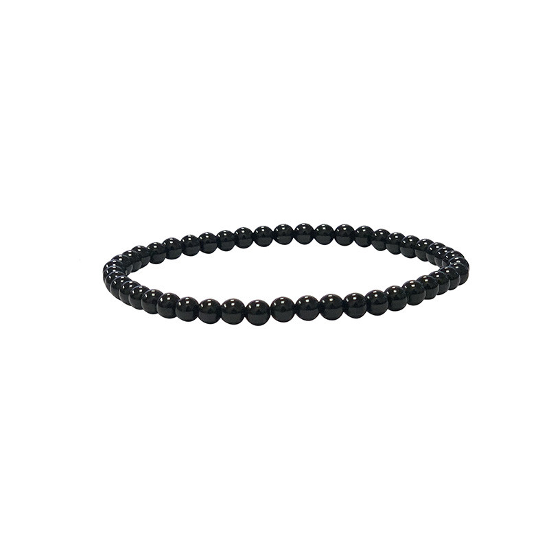 Bracelet tourmaline noire de 4 à 10 mm