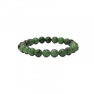 Bracelet Rubis zoisite boules 4 à 8 mm