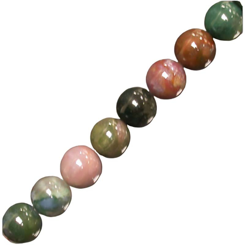 Collier Agate indienne -  boules de 4 à 10 mm