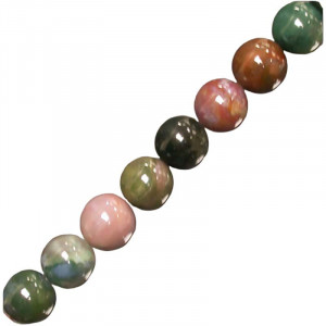 Collier Agate indienne -  boules de 4 à 10 mm