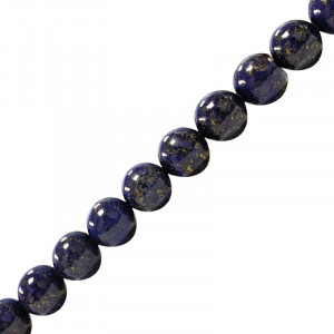 Collier lapis extra boules 4 à 10mm - 41cm