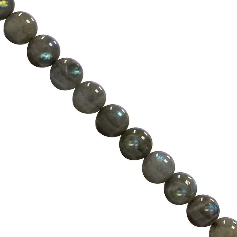 Collier labradorite 4 à 14 mm -  42cm