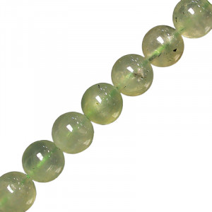 Collier préhnite 4 à 12 mm - 42cm