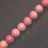 Collier rhodonite boules 4 à 8 mm - 42cm