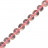 Collier quartz rose boules 4 à 16 mm - 42cm