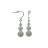 Boucles d'oreilles en argent différentes matières (3 paires)