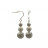 Boucles d'oreilles en argent différentes matières (3 paires)