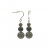 Boucles d'oreilles en argent différentes matières (3 paires)