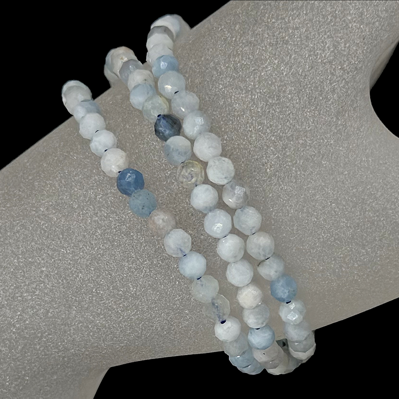Bracelet - 3 mm facetté - Différentes matières