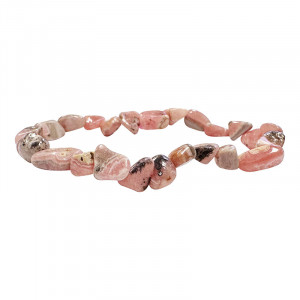 Bracelet rhodochrosite grains lot de 4