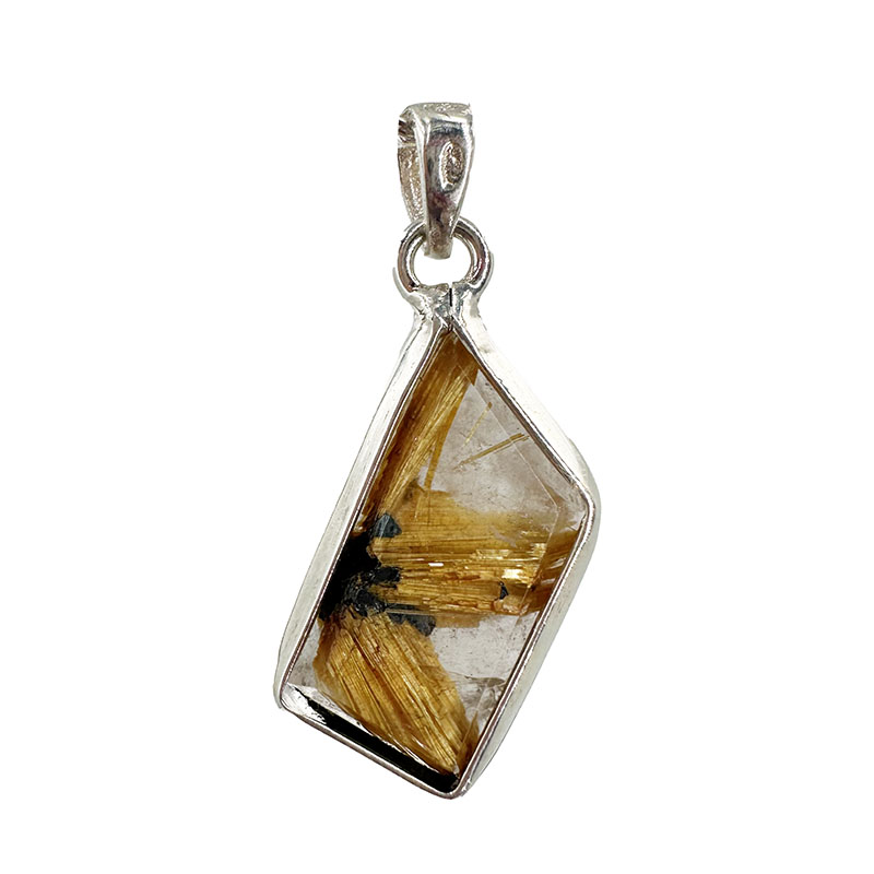 Pendentif Quartz rutile - Pièce unique - 202512_114
