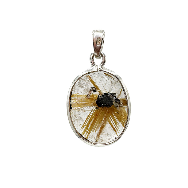 Pendentif Quartz rutile - Pièce unique - 202512_119