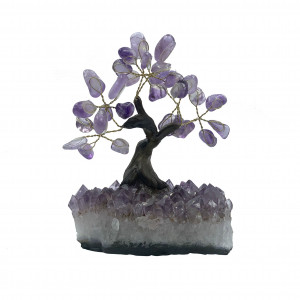 Bonsaï en pierres Amethyste 10/11 cm