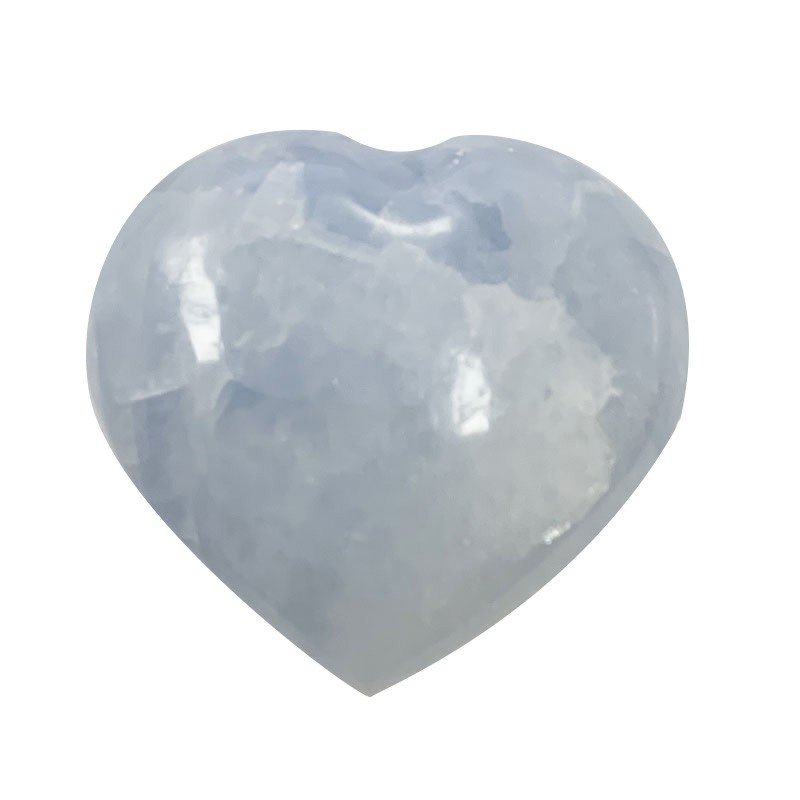 Coeur en Calcite Bleue