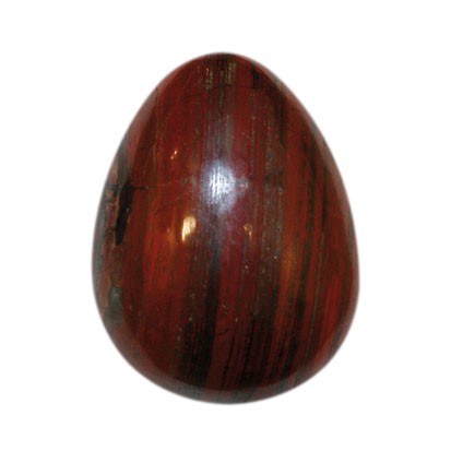 Oeuf jaspe rouge à hematite