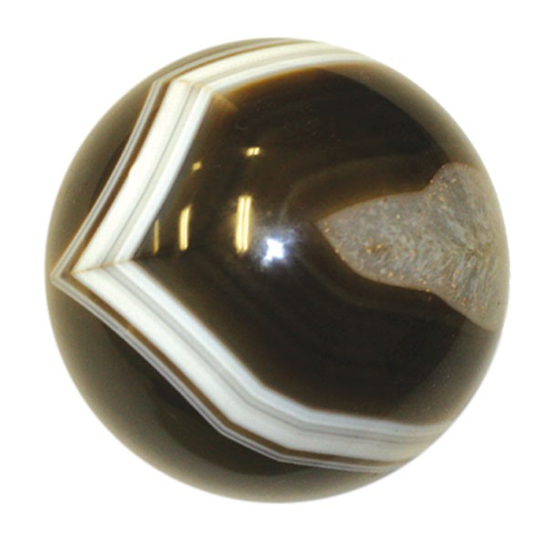 Sphere Agate teintée noire