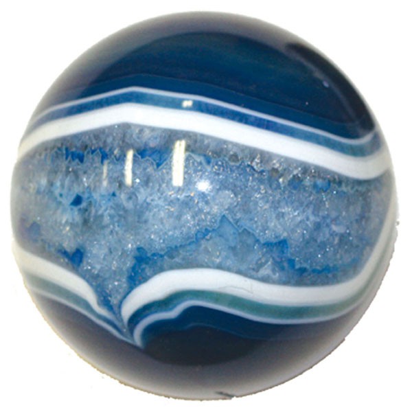 Sphere Agate teintée Bleue