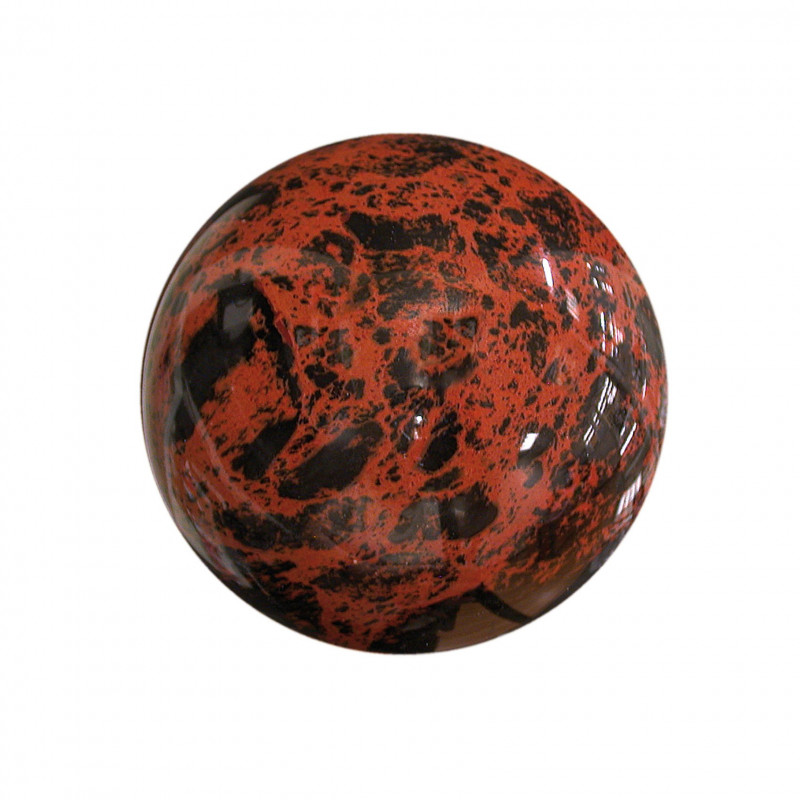Sphère obsidienne brune