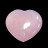 Coeur en Quartz Rose