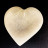 Plat en Selenite en forme de Coeur