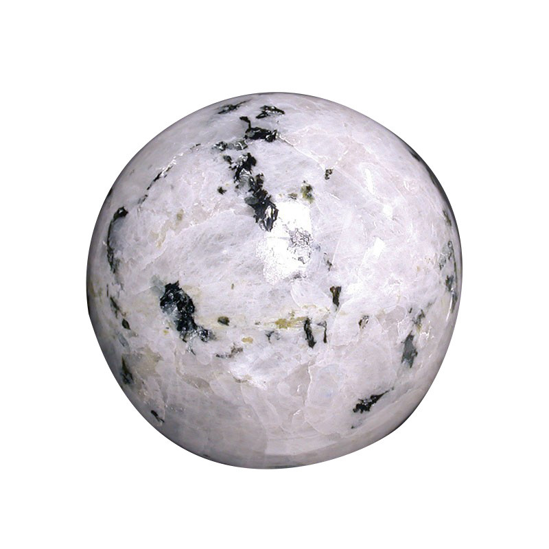 Sphère pierre de lune blanche Inde
