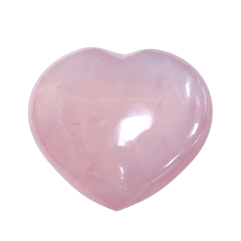 Coeur en Quartz Rose