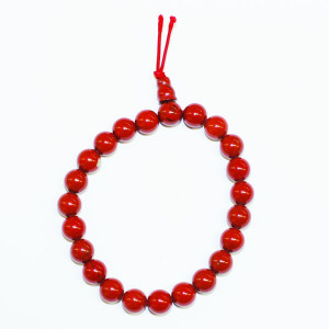 Power bracelet Jaspe rouge boules 8mm lot 5 pcs