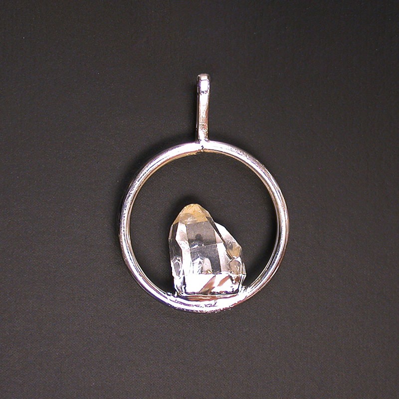 Pendentif anneau avec cristal lot de 3