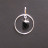 Pendentif anneau cristal pendant lot de 3