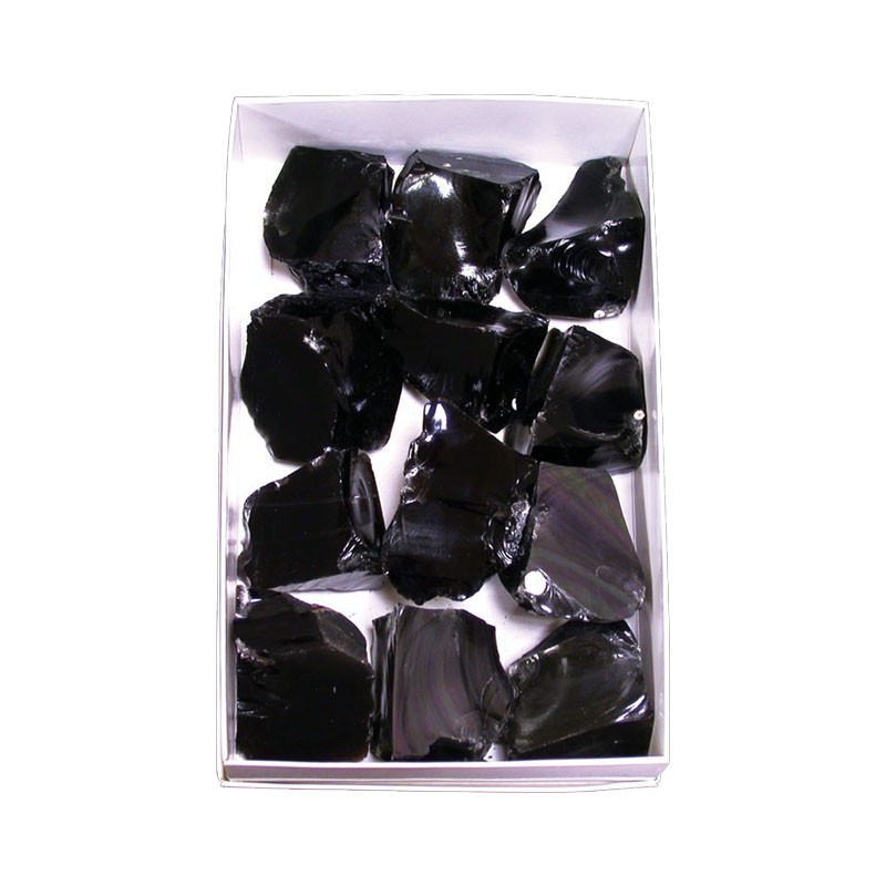 Obsidienne oeil celeste carton 20x13cm