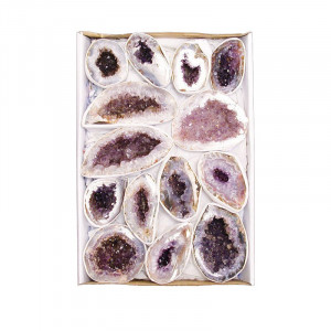 Géodinhos Amethyste en single le carton 16x25cm