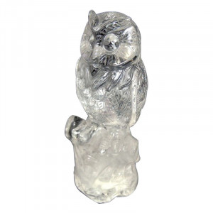 Chouette en cristal de roche extra