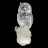 Chouette en cristal de roche extra