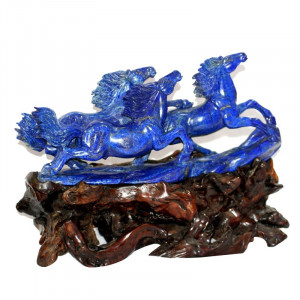 Chevaux en lapis lazuli