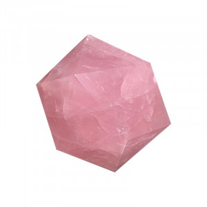 Icosaèdre quartz rose