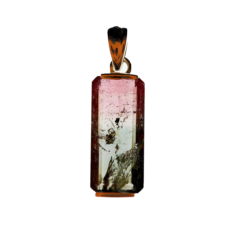 Pendentif Tourmaline montage argent 925 - Pièce unique - 202511_116